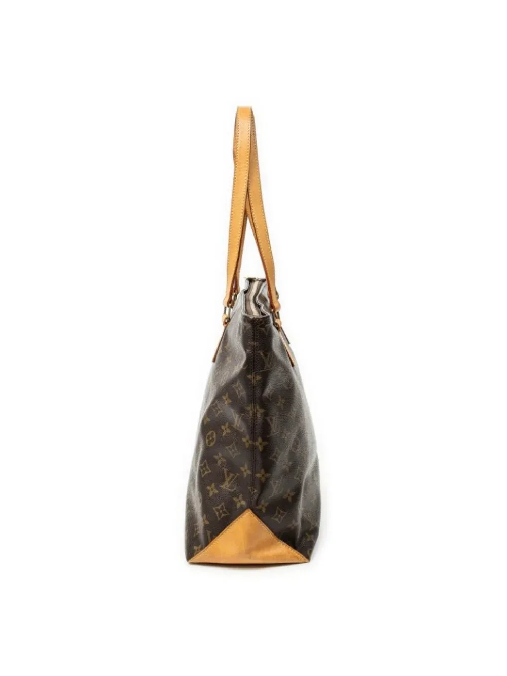 Louis Vuitton Cabas Mezzo Brown Monogram Canvas Tote Bag